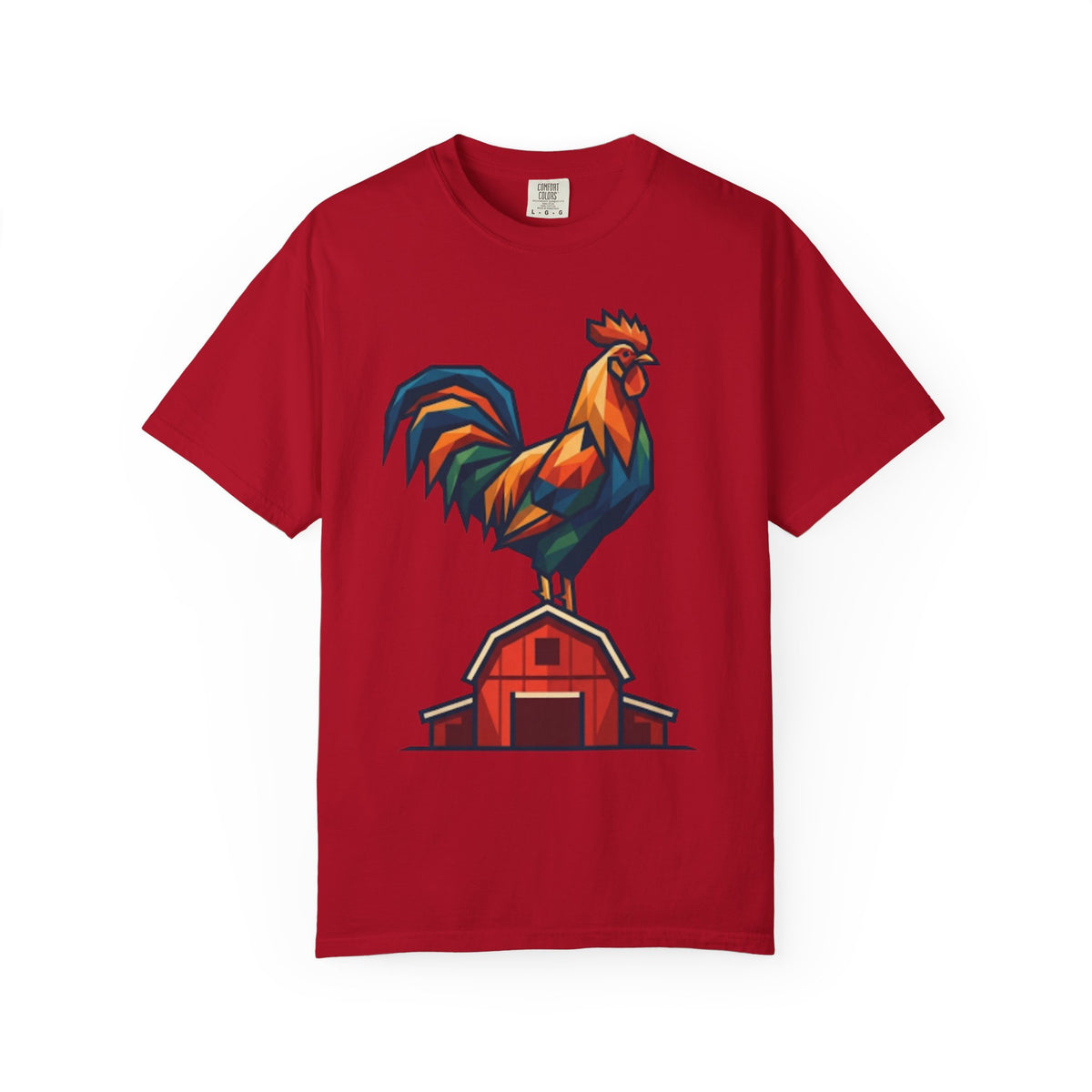 "Barnyard Rooster" Unisex Garment-Dyed Tee