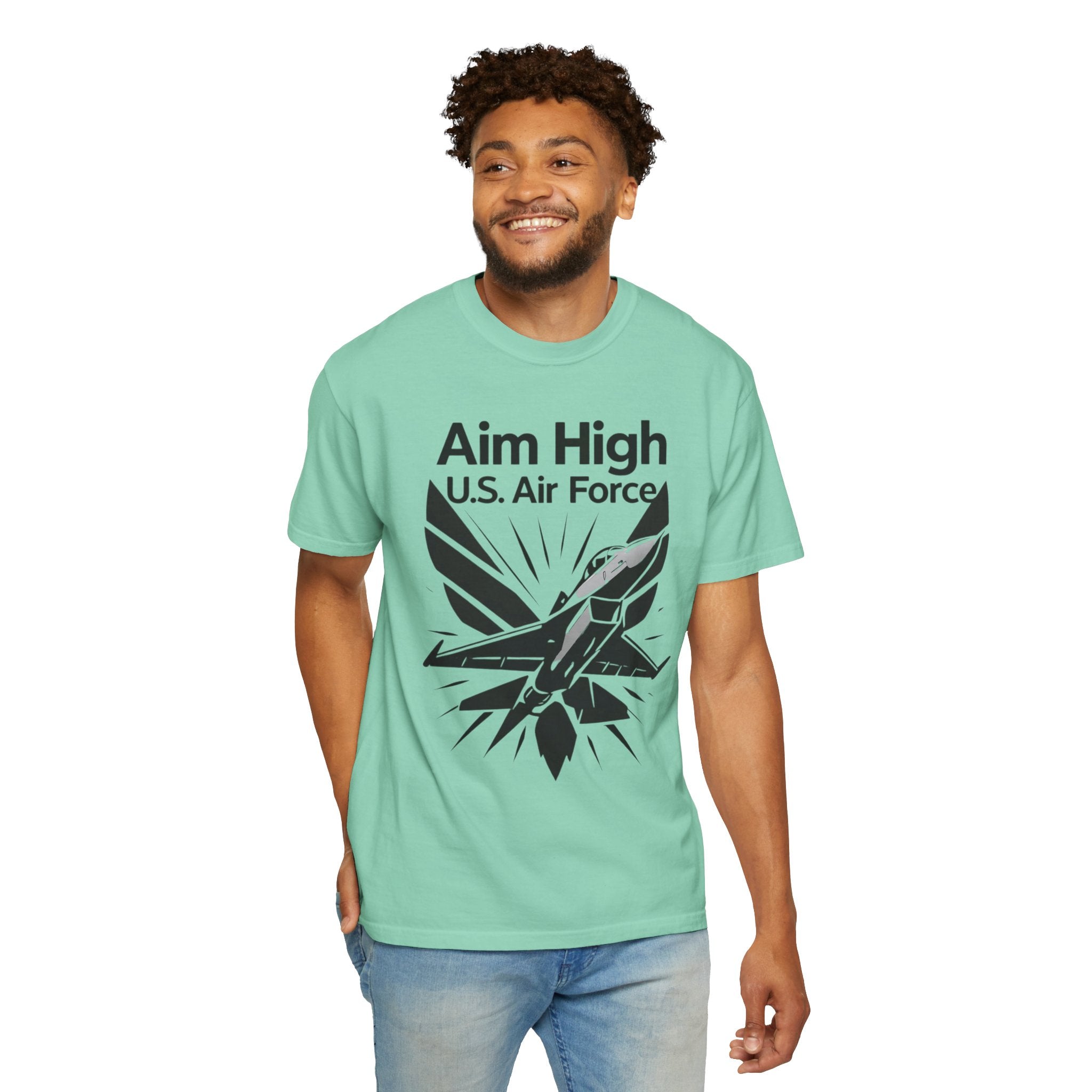"Aim High" Unisex Garment-Dyed T-shirt