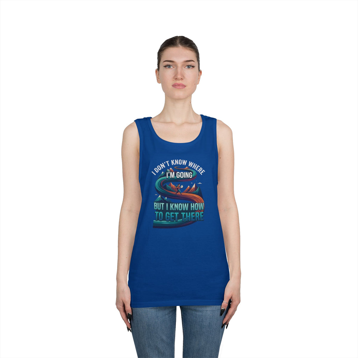 Color: Royal | I Don't Know Where I'm Going Tank Top