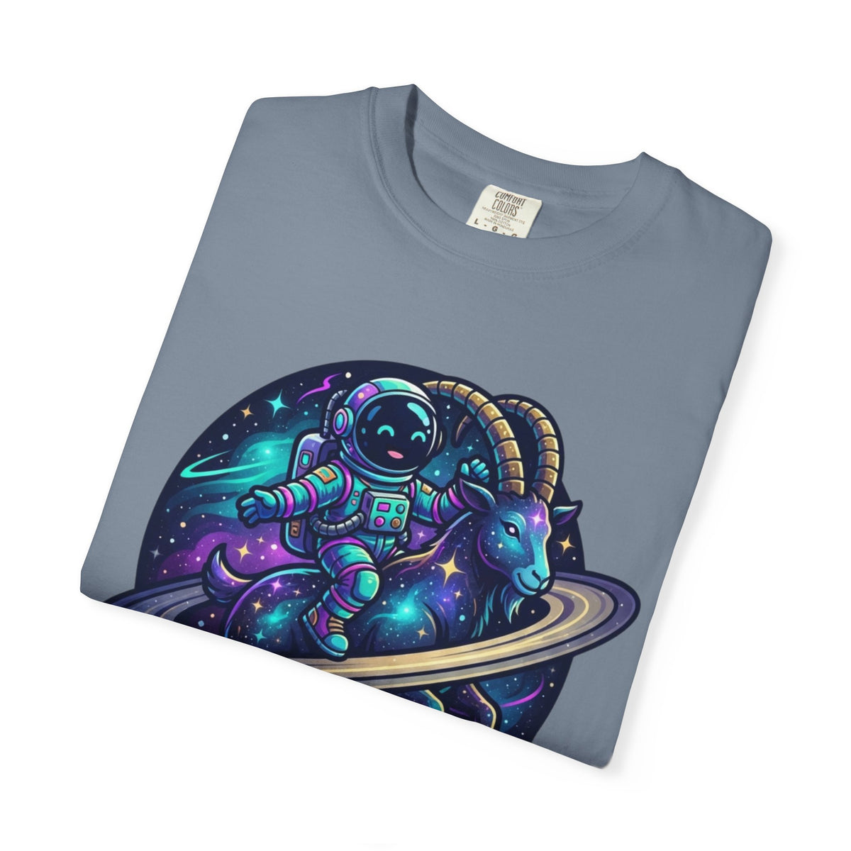 "Space Explorer Capricorn" Unisex Garment-Dyed Tee