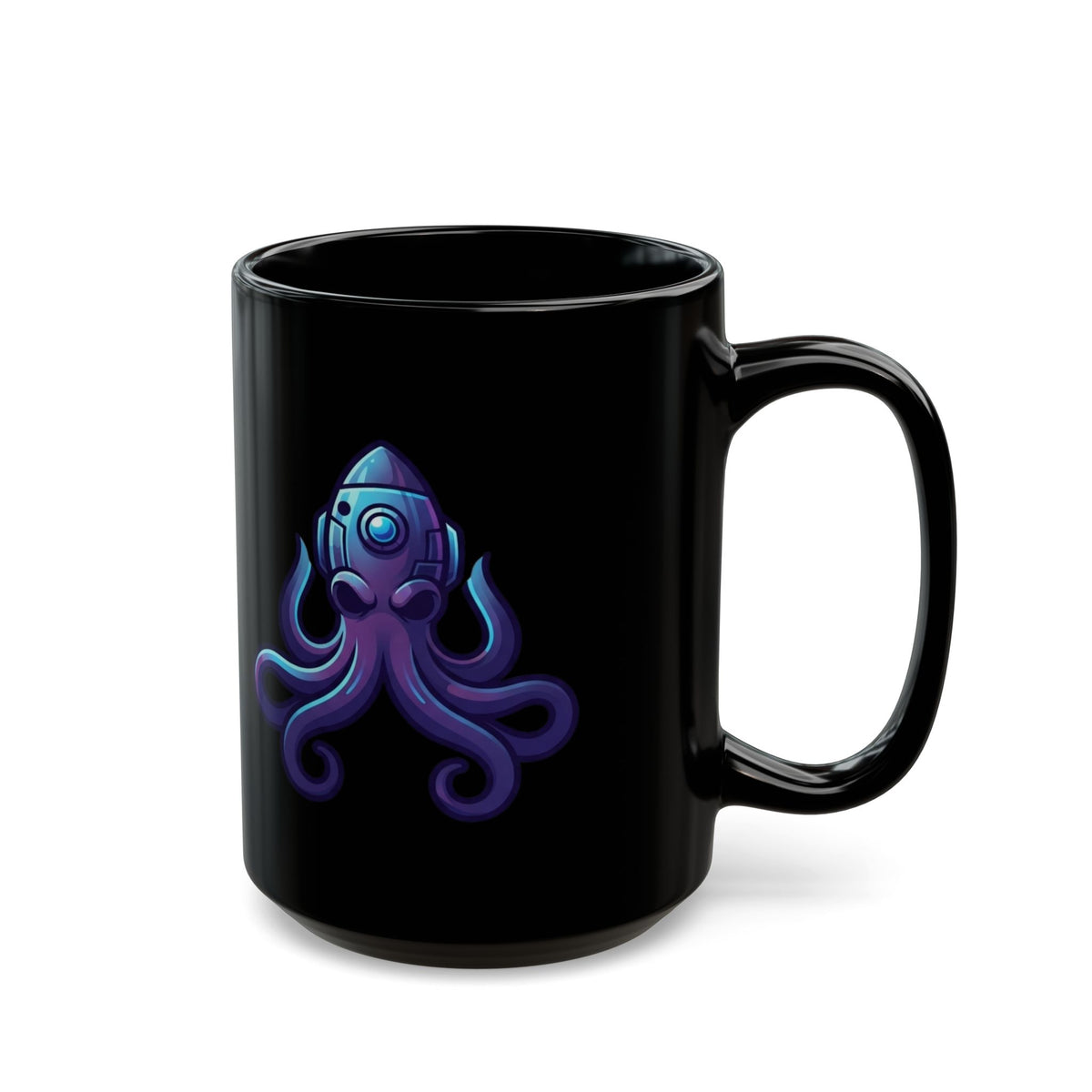 "Octo Credible" Black Ceramic Mug — Graphic