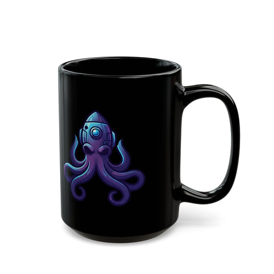 "Octo Credible" Black Ceramic Mug — Graphic