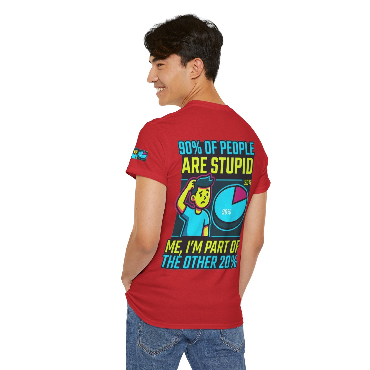 "90% Of People Are Stupid" Premium Graphic Tee