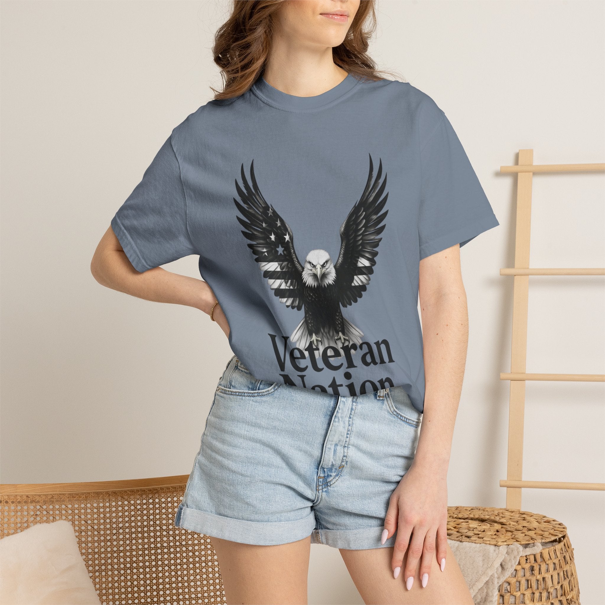 "Veteran Nation" Unisex Garment-Dyed T-shirt