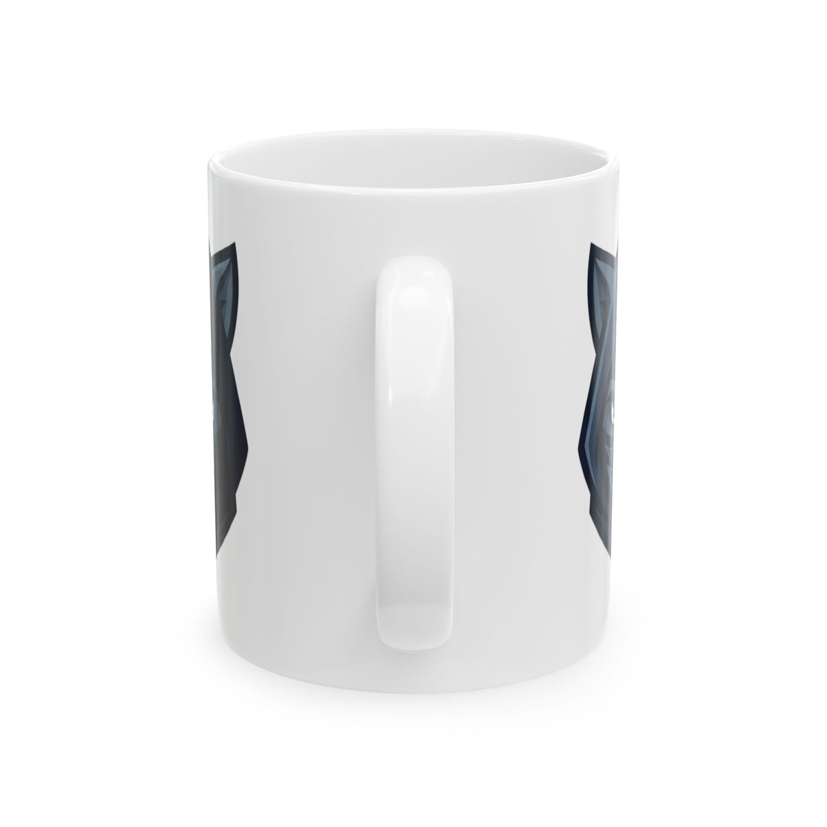 "Ninja Cat Credible" White Ceramic Mug — Graphic