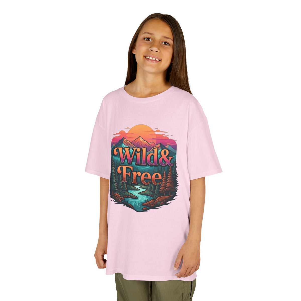 Color: Light Pink | Wild & Free Kids Tee