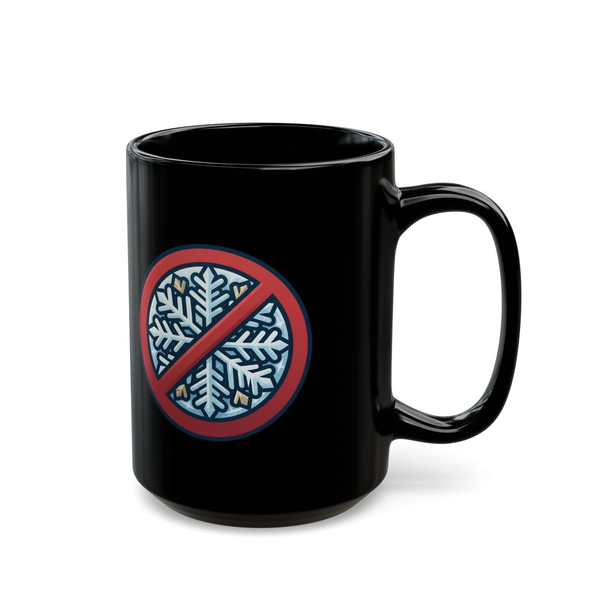 "Oh Come All Ye" Black Ceramic Mug — Graphic