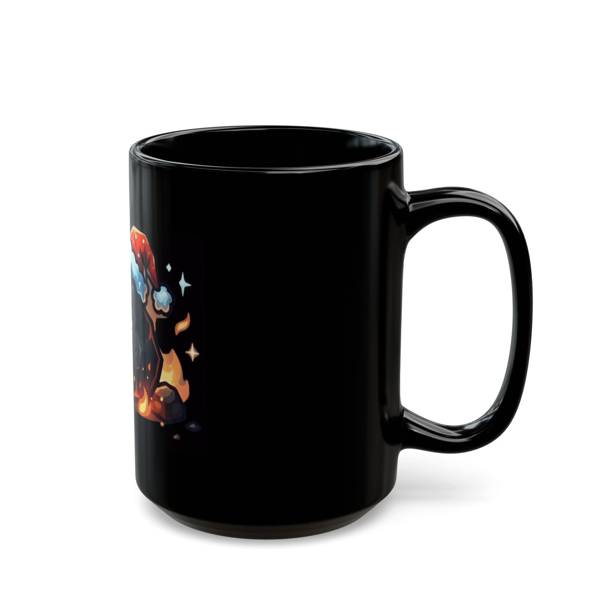"Nice List Nominee" Black Ceramic Mug — Graphic