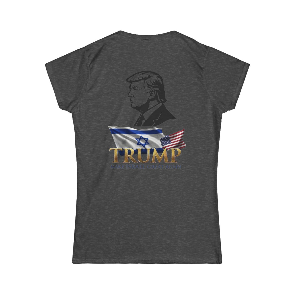 Color: Dark Heather | Make Israel Great Again Women's Tee