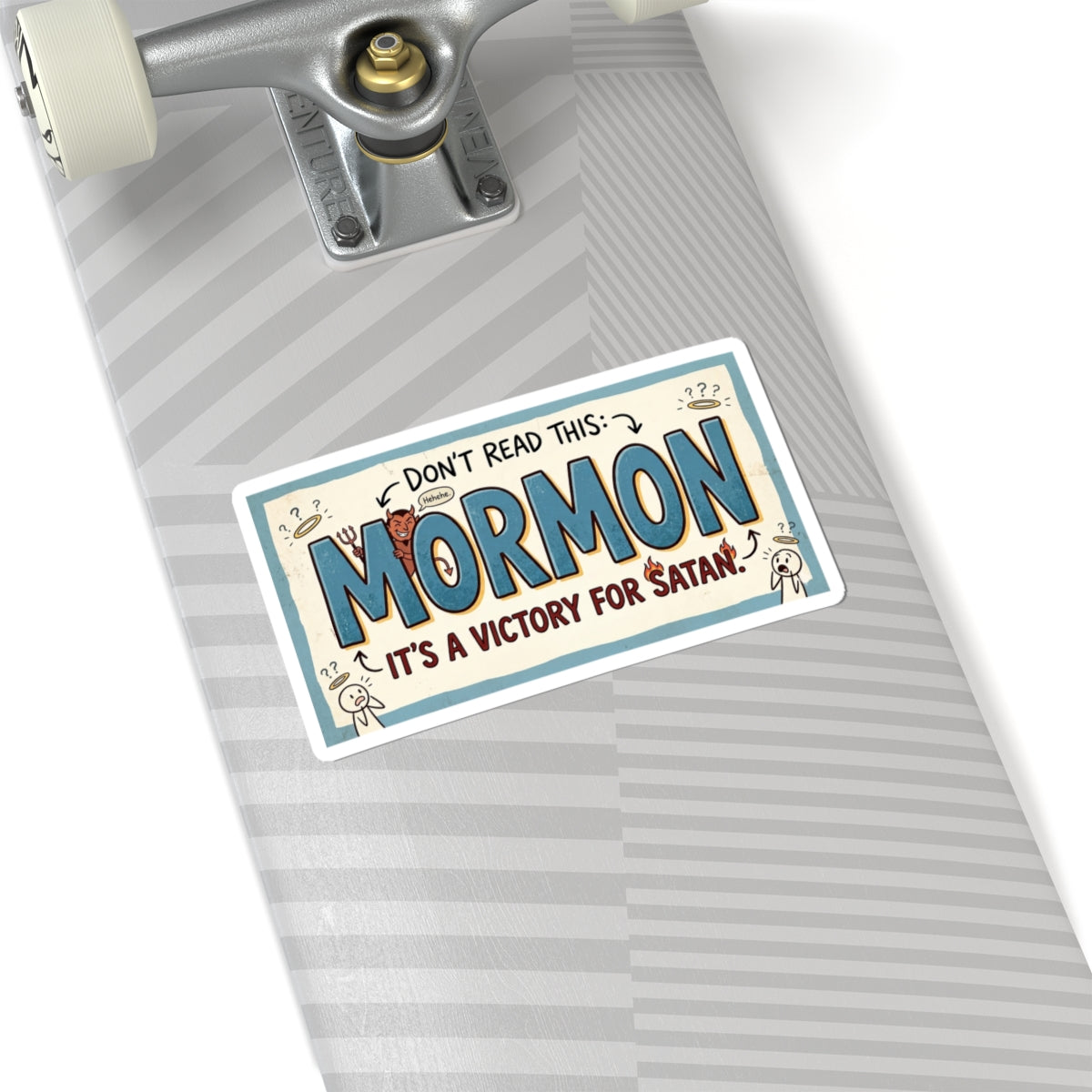 "Mormon is a Victory for Satan" Sticker — Main