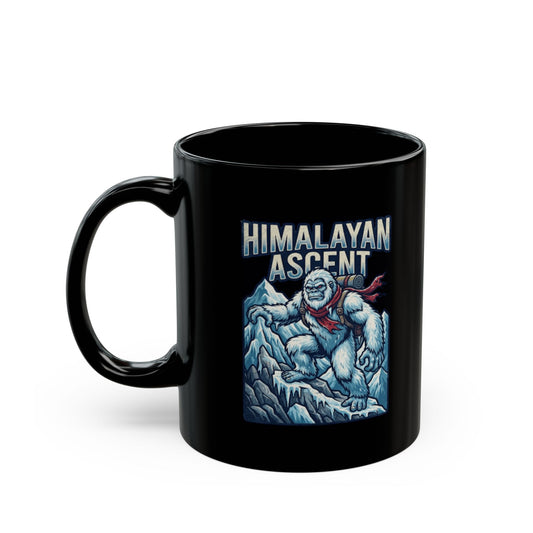 "Yeti-Abominable Snowman (Himalayas)" Black Ceramic Mug