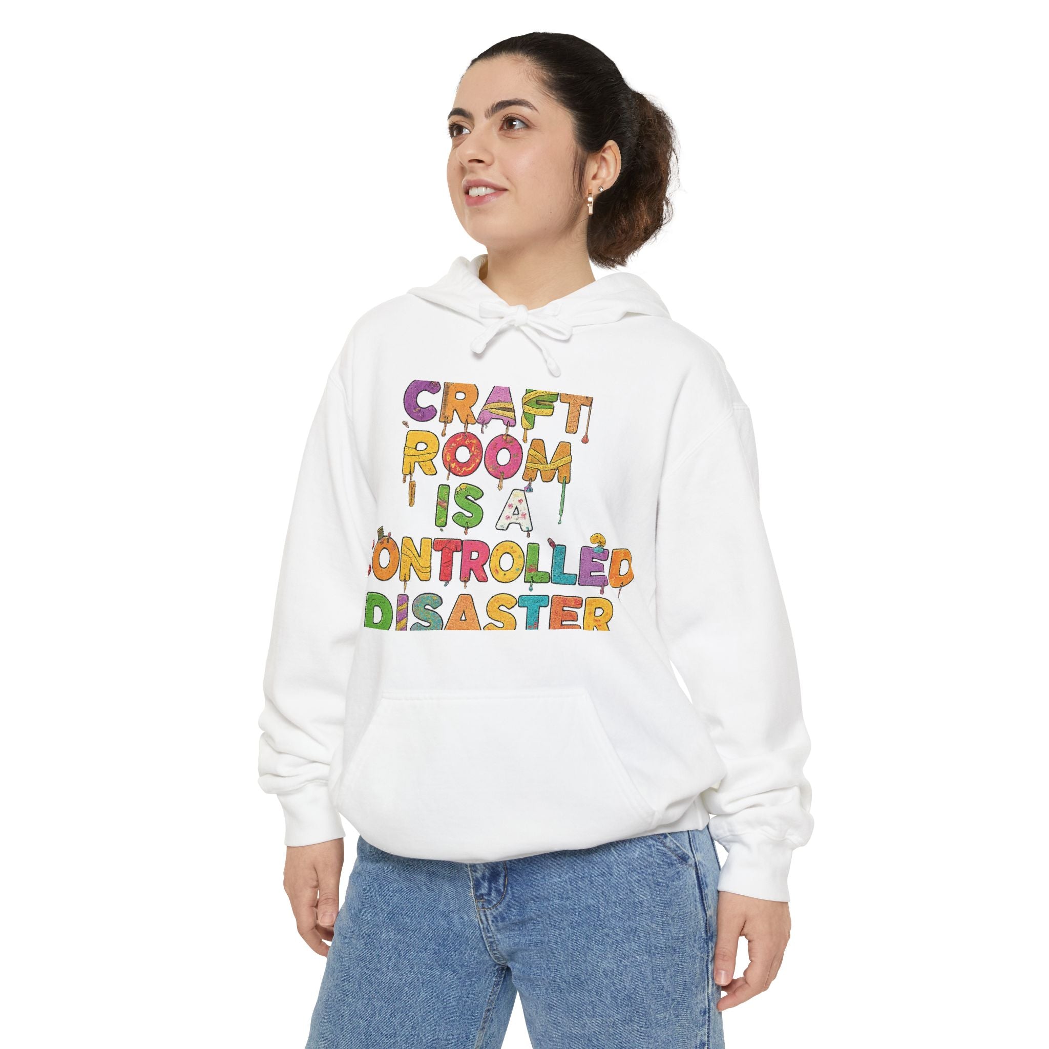 My Craft Room, My Rules | Garment-Dyed Hoodie — AttitudeShirts