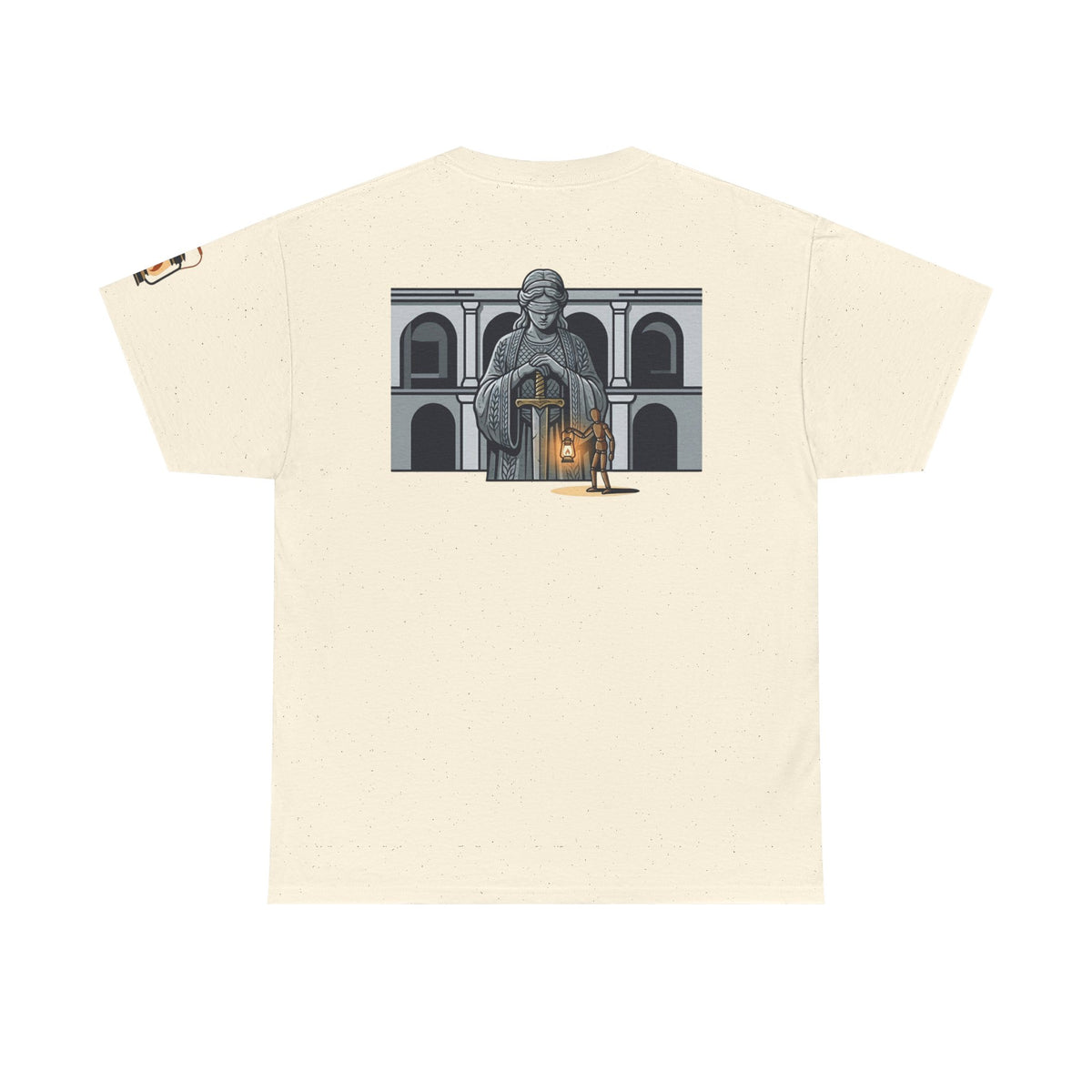 Color: Natural | Blind Justice Premium Graphic Tee