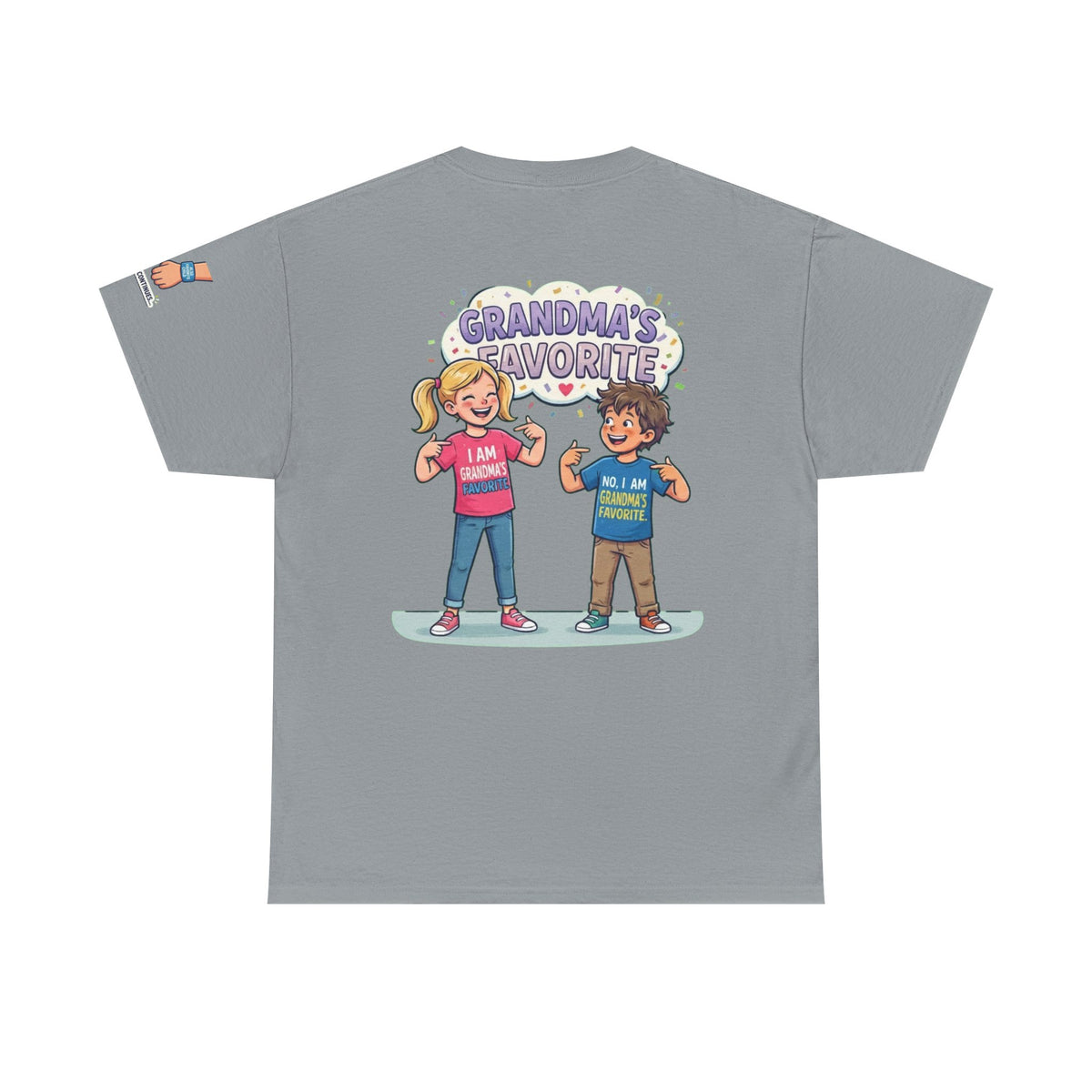 Color: Gravel | Grandma's Favorite Premium Graphic Tee