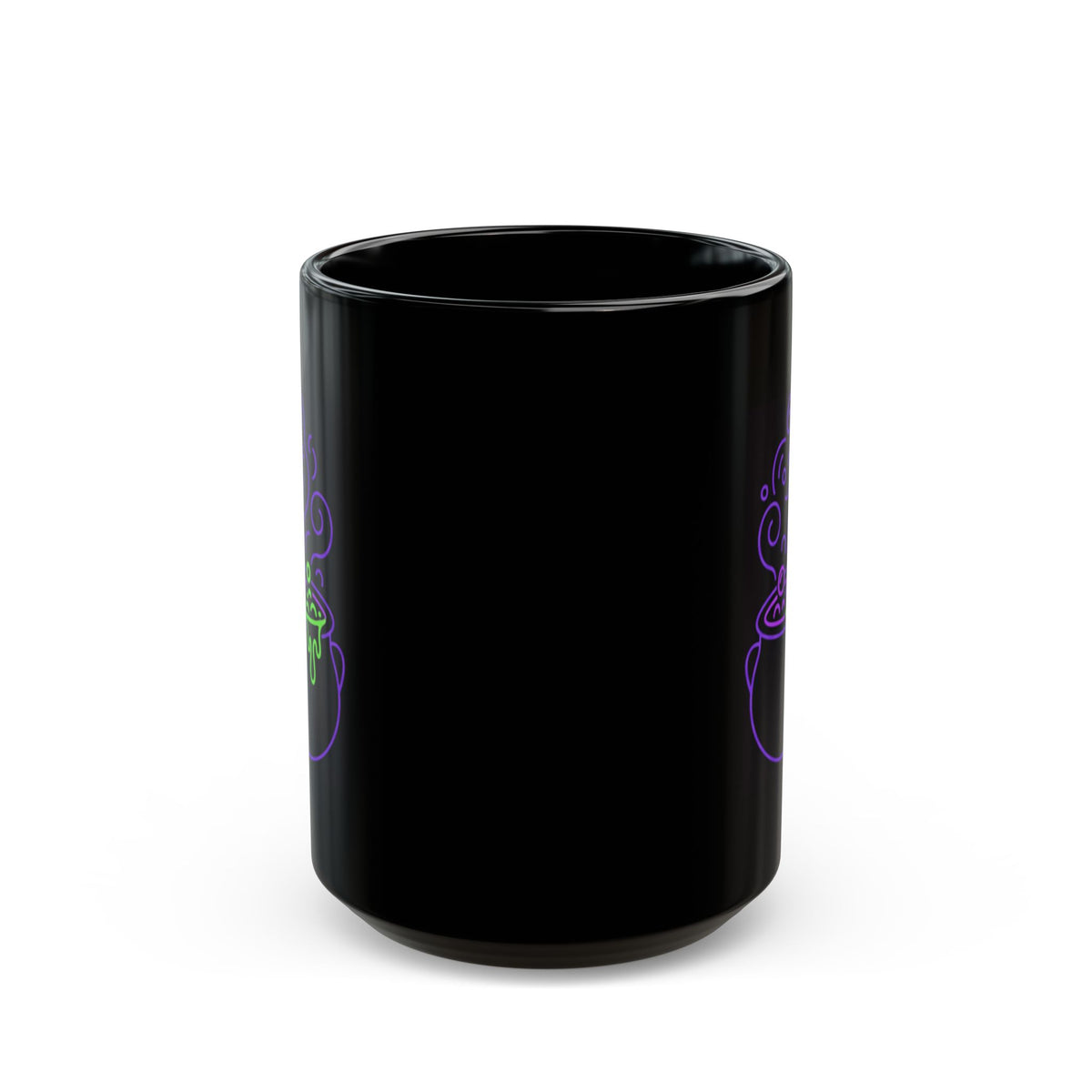 "Ride The Handle, Stir The Pot" Black Ceramic Mug — Graphic