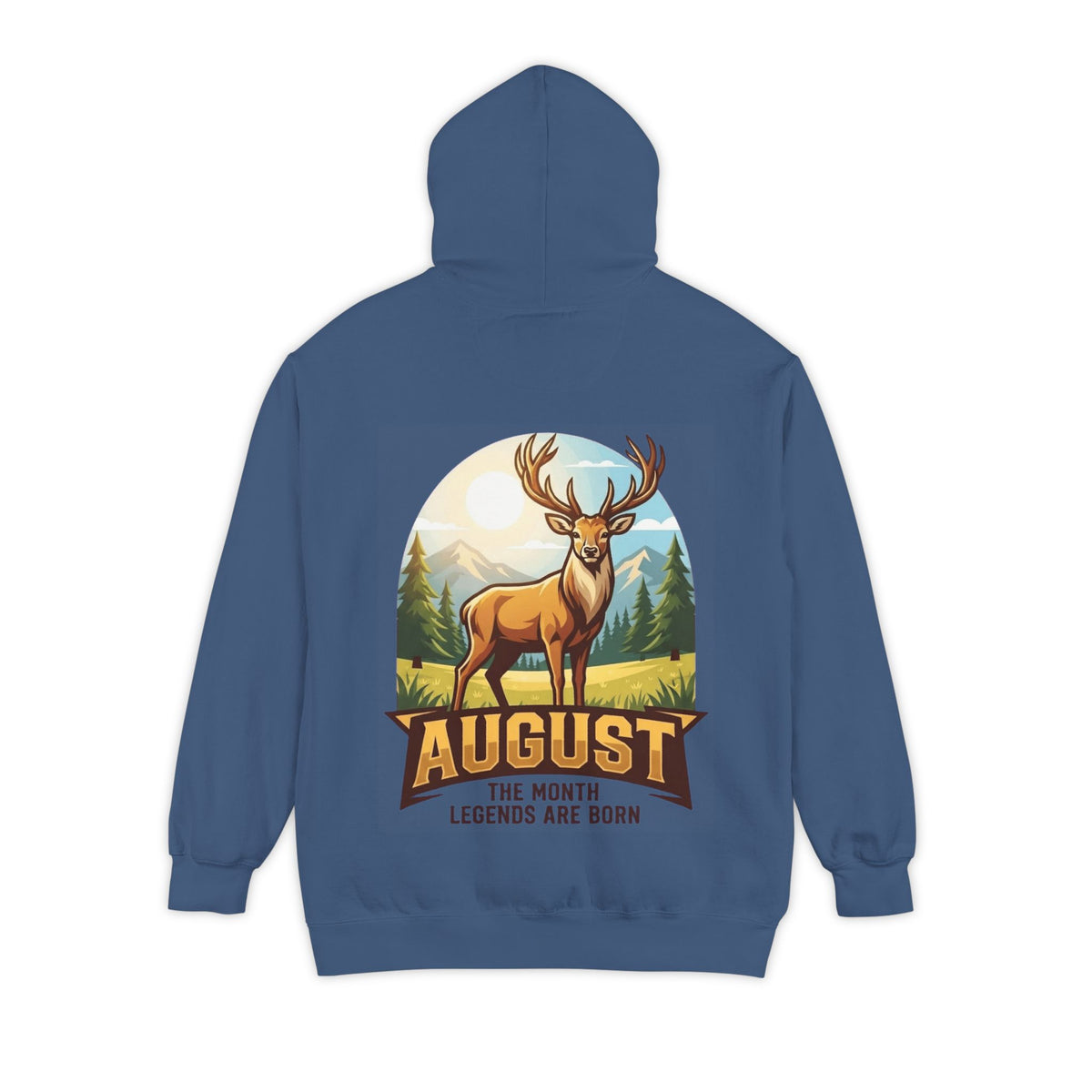Color: True Navy | August Legend Garment-Dyed Hoodie