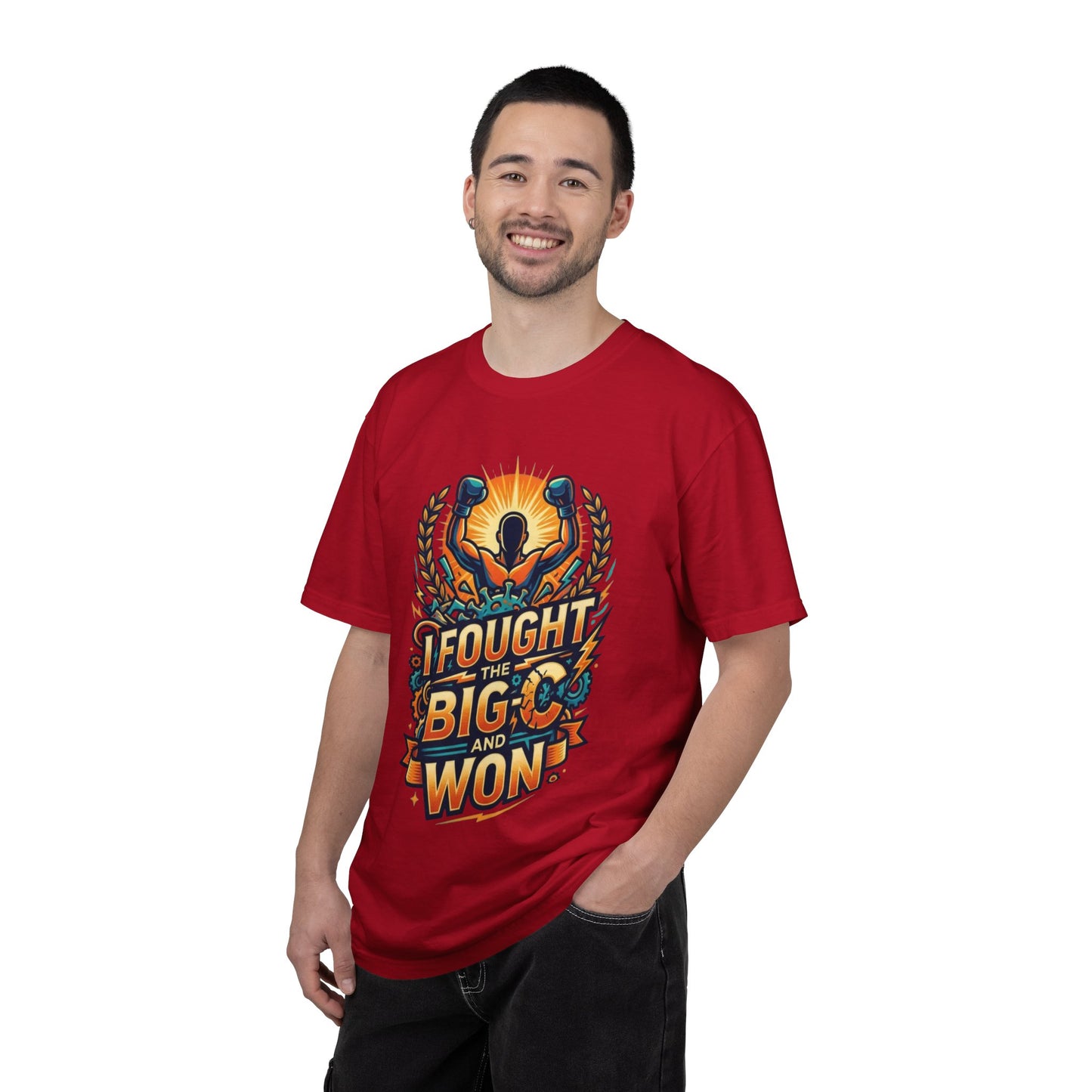 "I Fought The Big C and Won" Unisex Garment-Dyed Tee