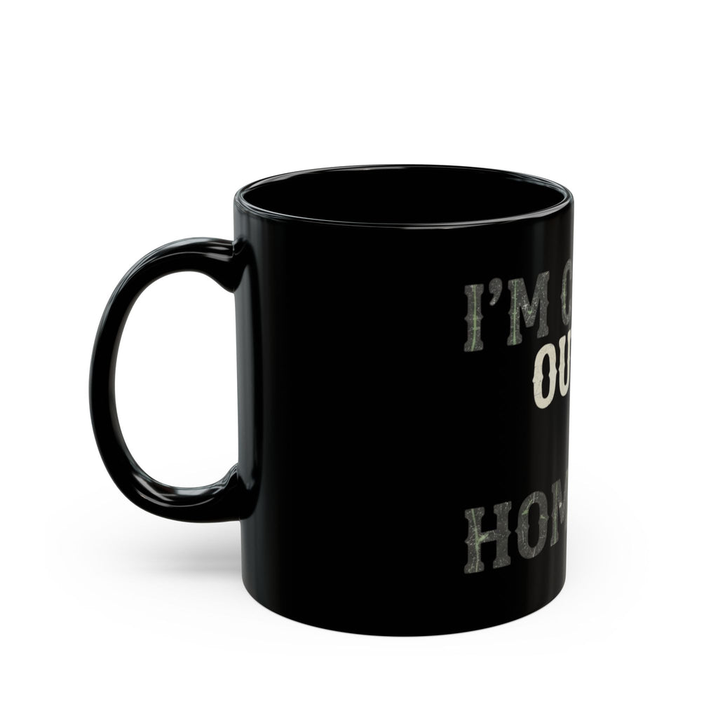 "I'm Coming Out" Black Ceramic Mug