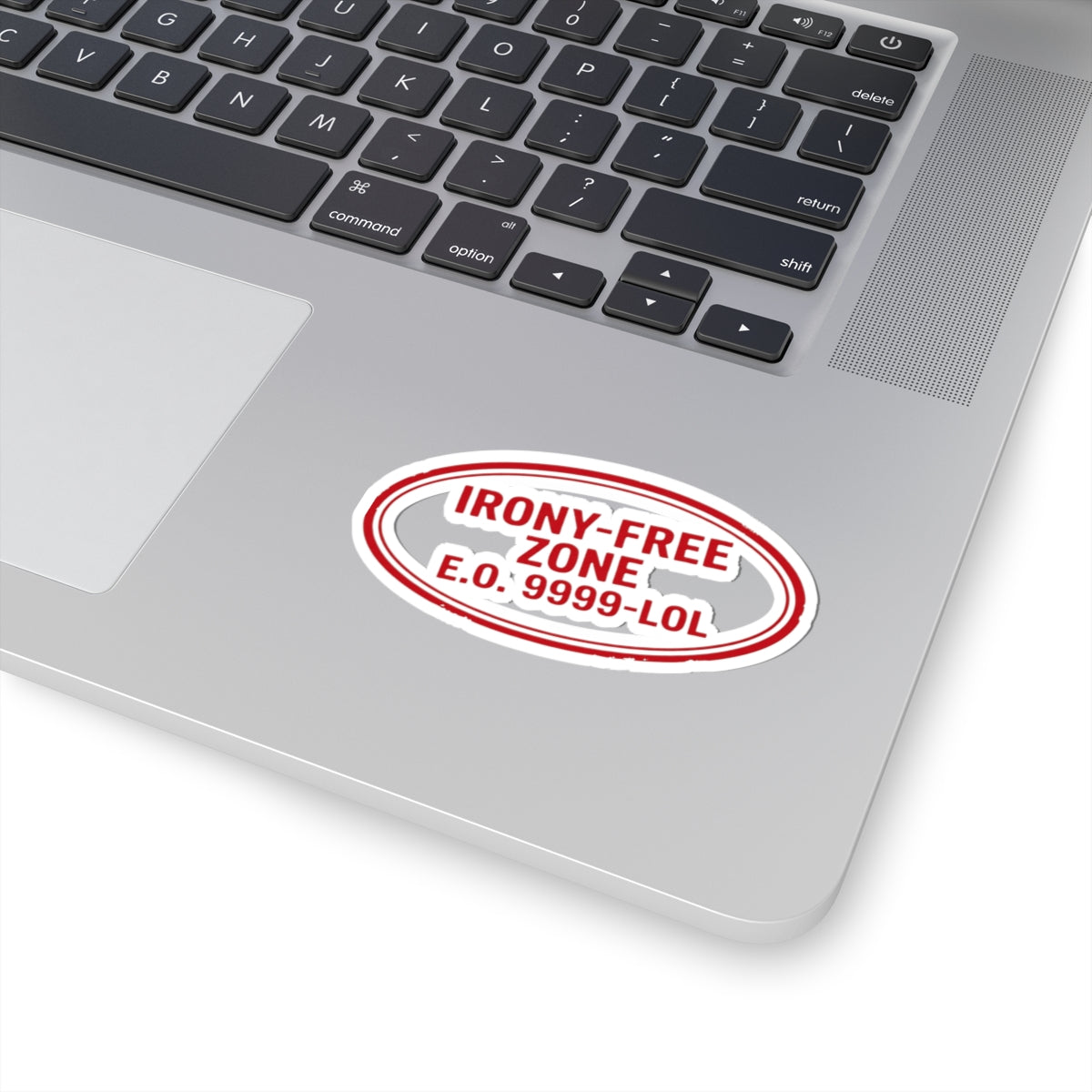 "Irony Free" Sticker