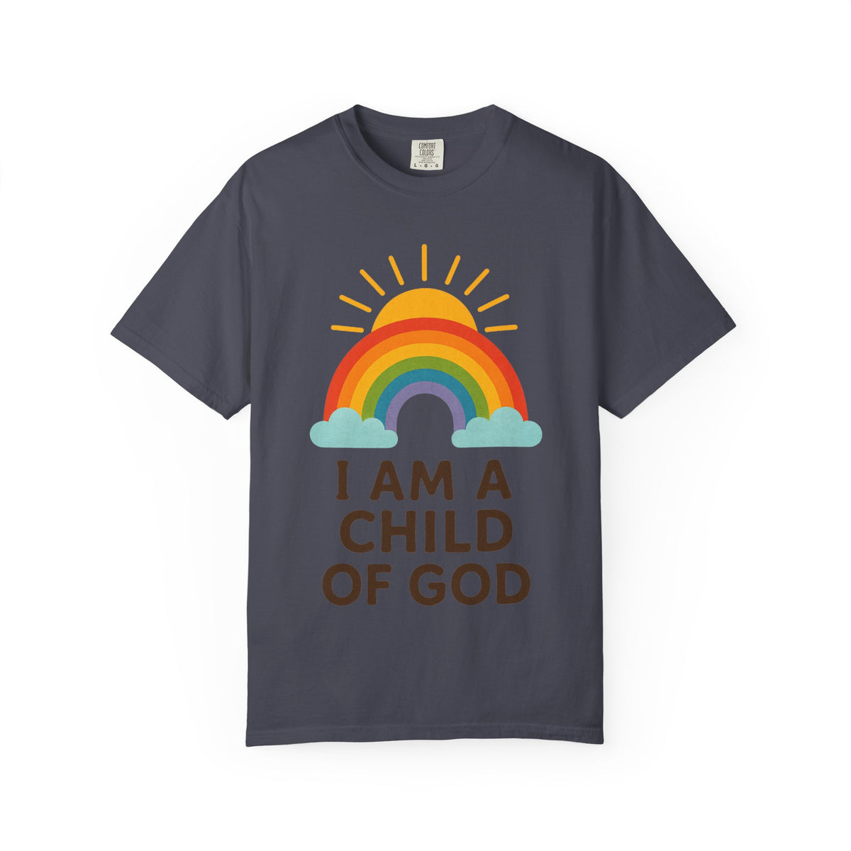 Color: Navy | I Am a Child of God T-Shirt