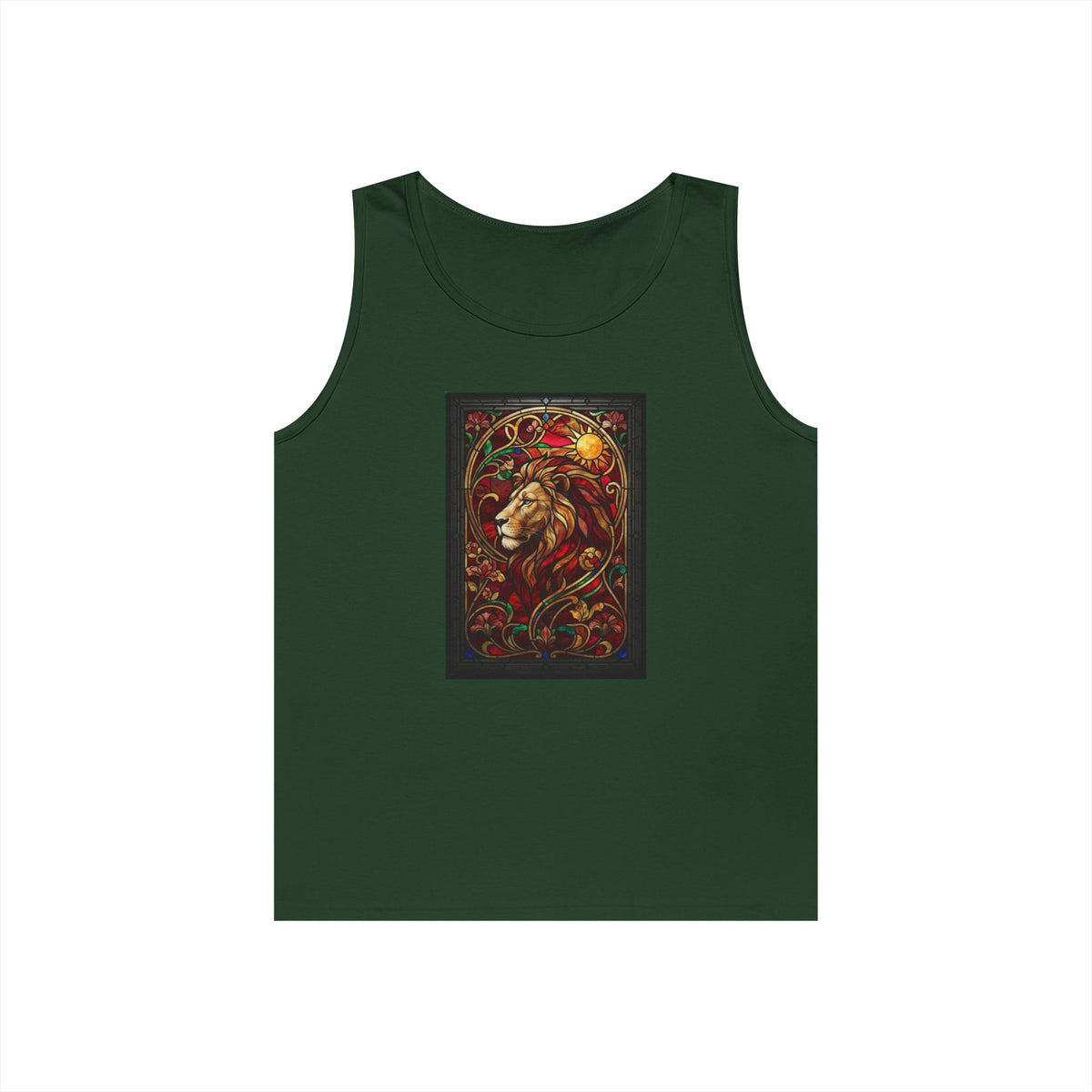 "Stained Glass Sign LEO" Tank Top