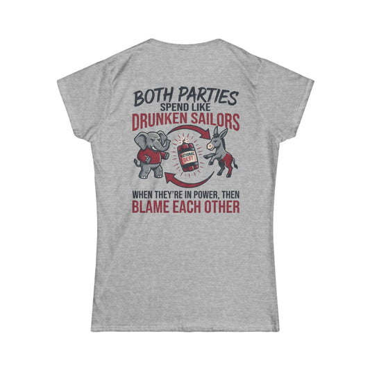 Color: Sport Grey | Protest Series - Audit The Spending Women's Tee