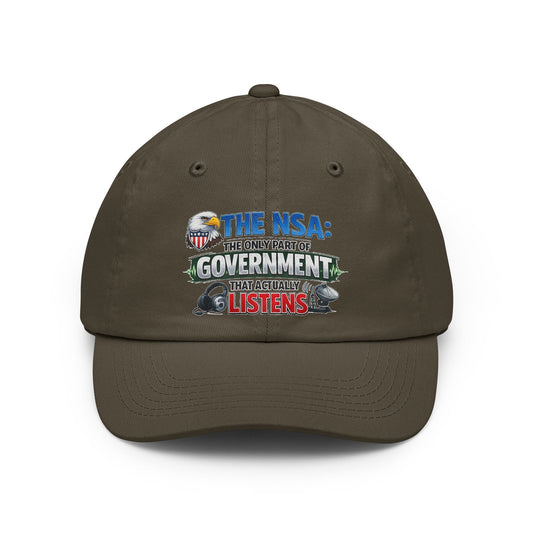 Color: Olive | They're Always Listening - Classic | Dad Hat — AttitudeShirts