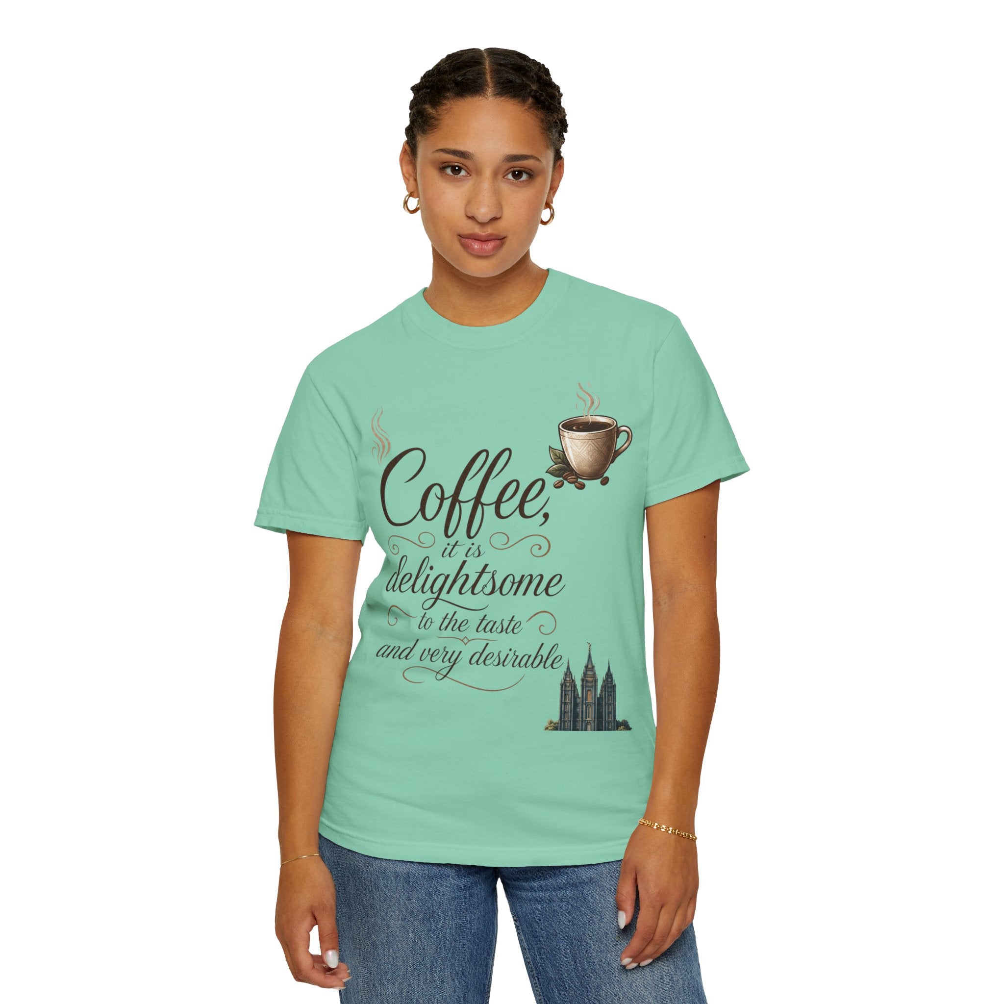 "Coffee is Delightsome" Unisex Garment-Dyed Tee