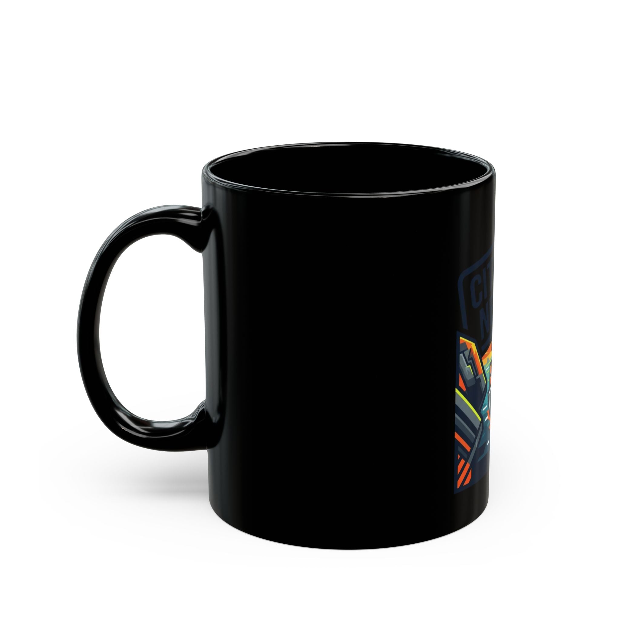 "Straight Of Hormuz is Open" Black Ceramic Mug — Graphic