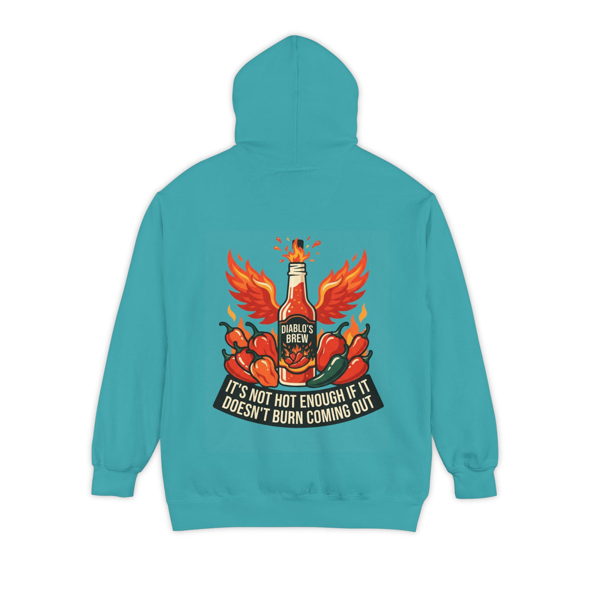Color: Seafoam | Burns Coming Out Garment-Dyed Hoodie