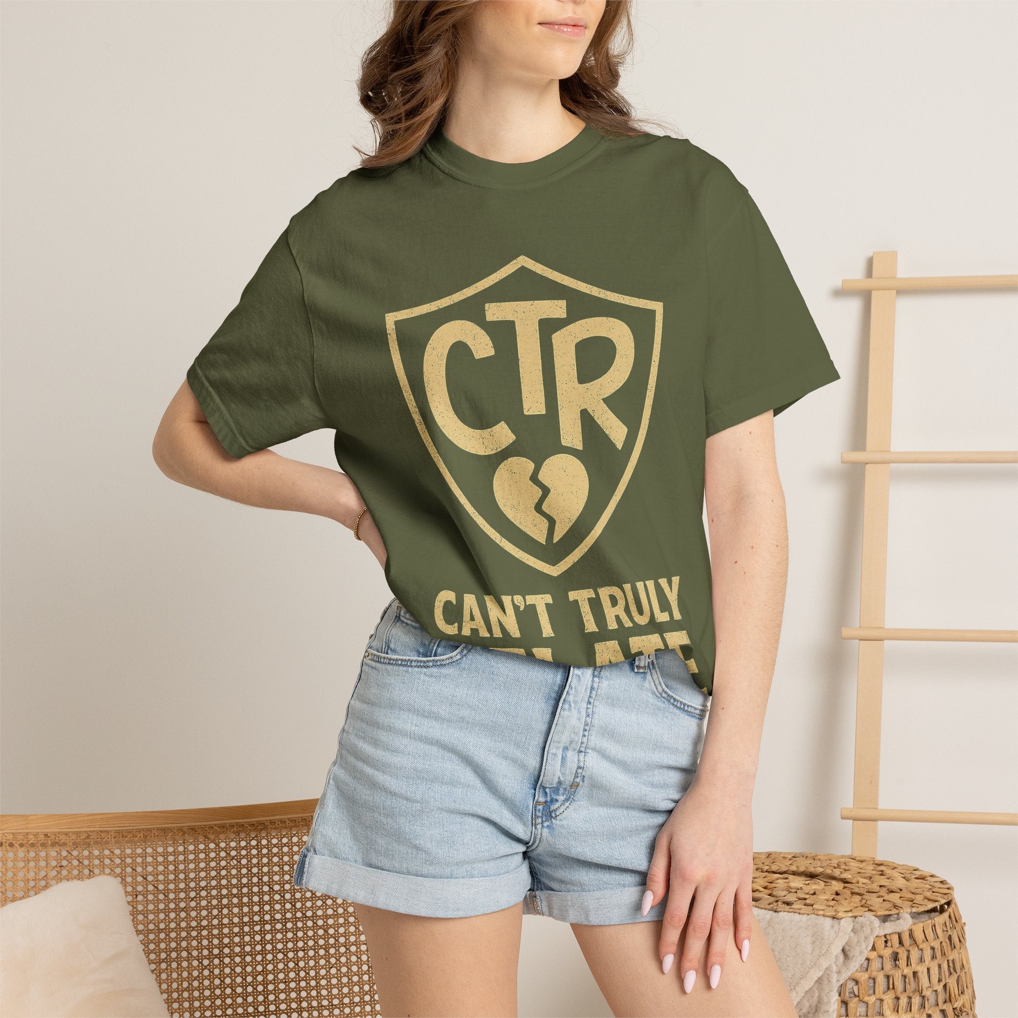 "CTR: Can't Truly Relate" Unisex Garment-Dyed T-shirt
