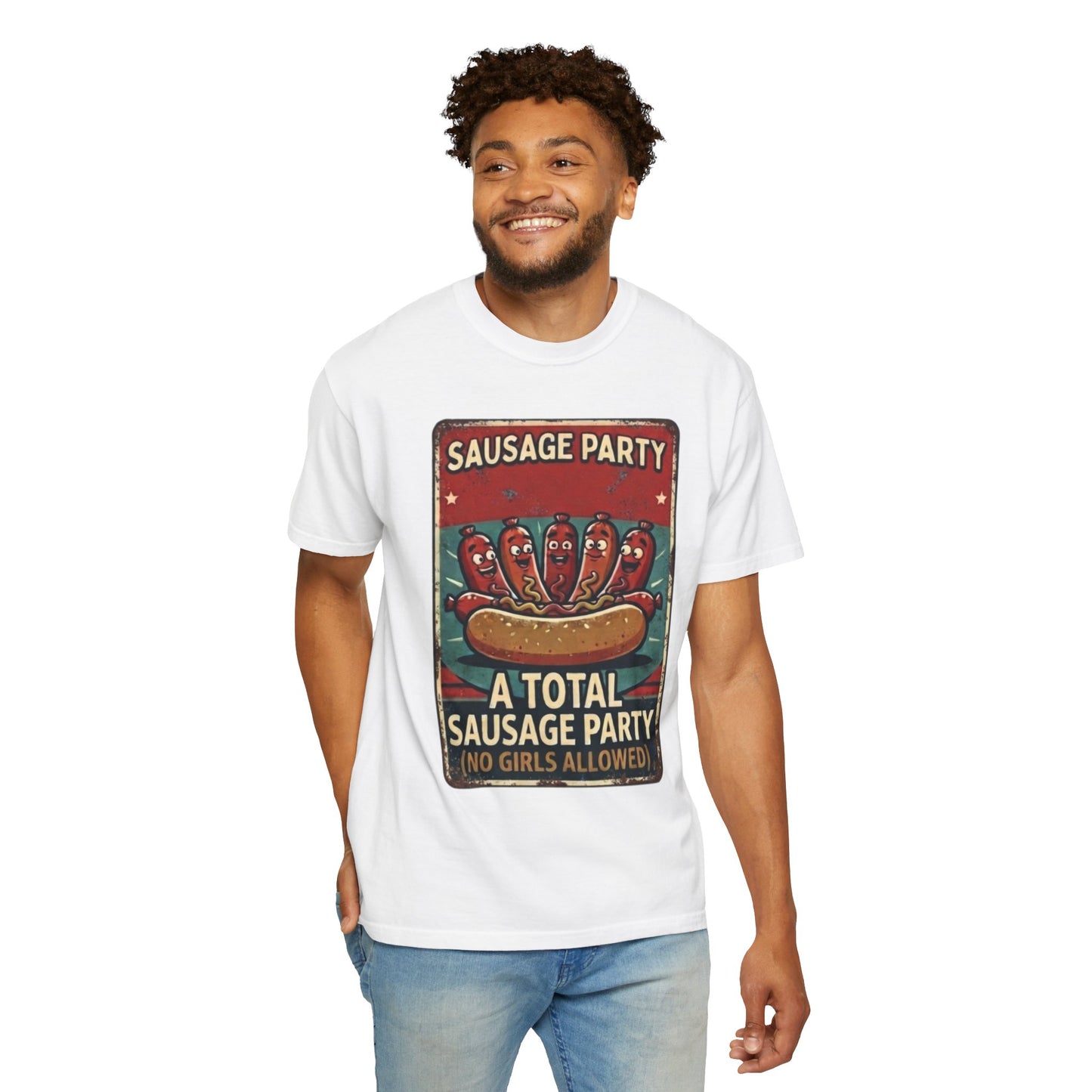"Sausage Party" Unisex Garment-Dyed Tee