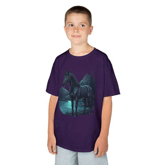 Color: Purple | Kelpie (Scottish Folklore) Kids Tee