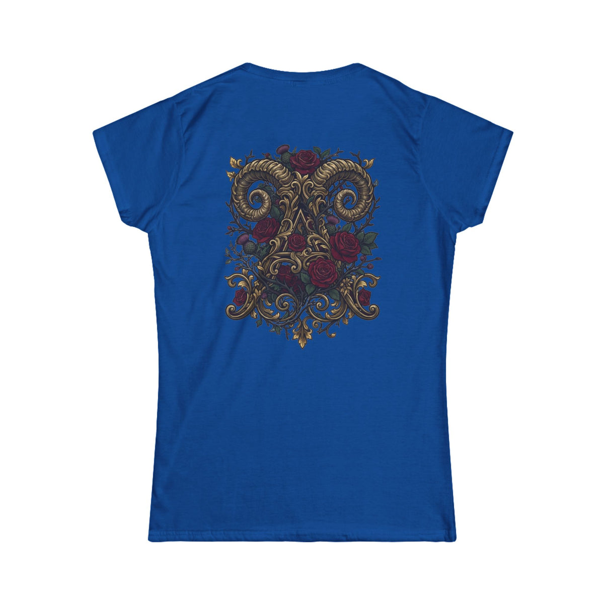 Color: Royal | Floral Monogram Aries Women's Tee