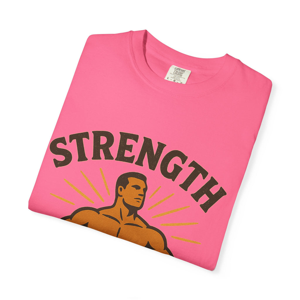 "Strength is in the Lord" Unisex Garment-Dyed T-shirt