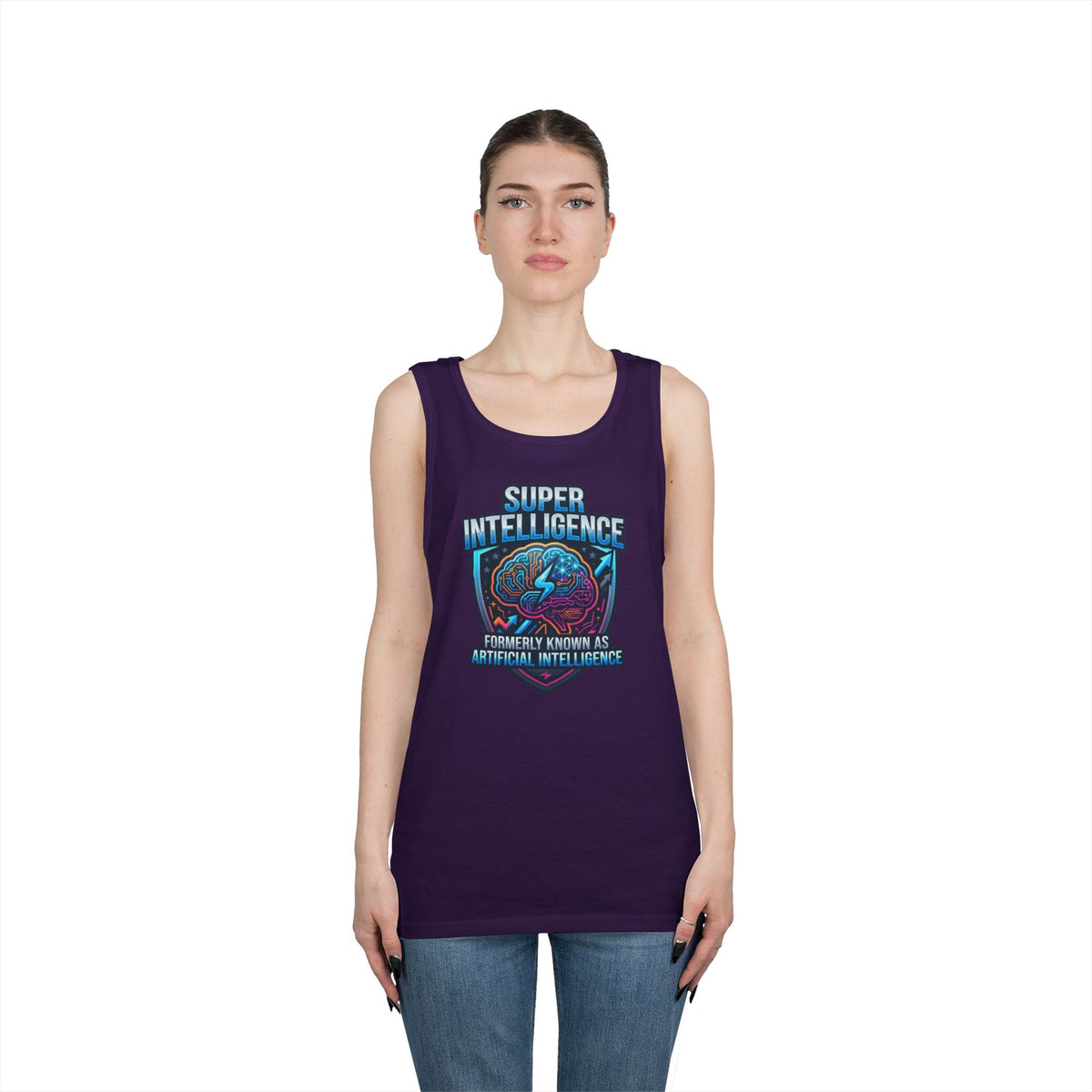 Color: Purple | Super Intelligence Tank Top
