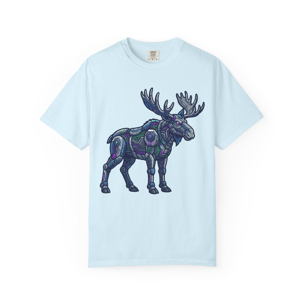 Color: Chambray | Cyber Moose Unisex Garment-Dyed Tee