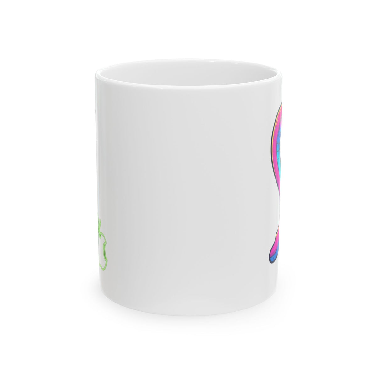 "Good Book Series Naked & Unashamed" White Ceramic Mug — Graphic