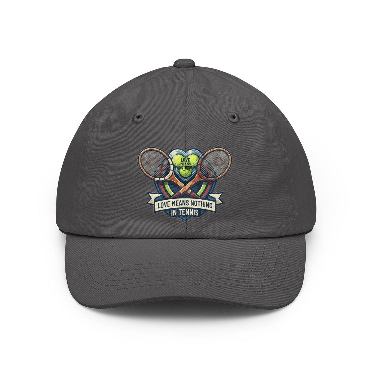 Color: Charcoal | Love Means Nothing in Tennis Dad Hat