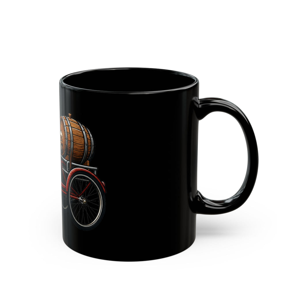 "Third Wheel Brewing" Black Ceramic Mug — Graphic
