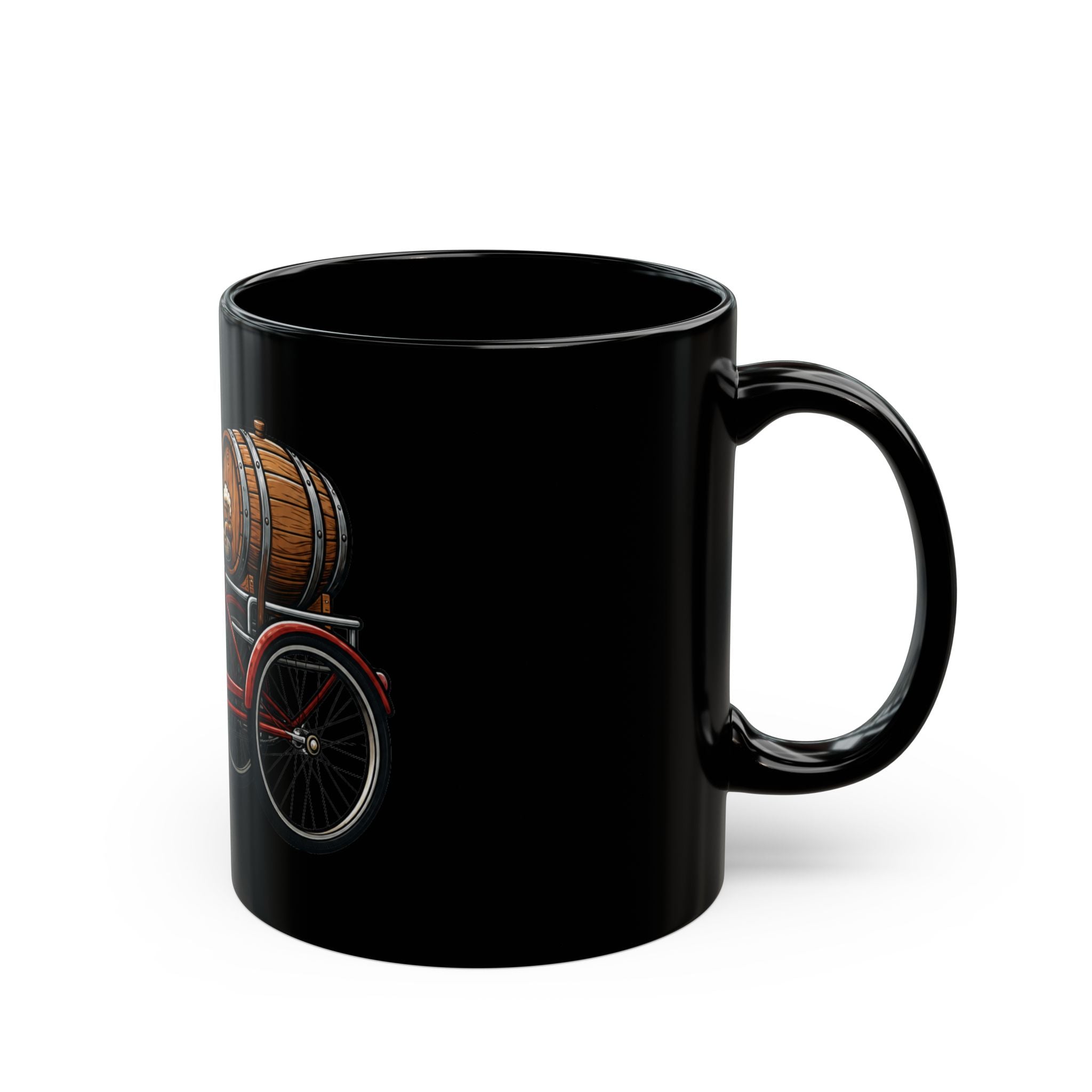 "Third Wheel Brewing" Black Ceramic Mug — Graphic
