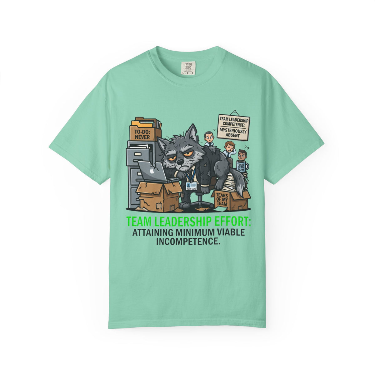 Color: Island Reef | Team Leadership Effort Unisex Garment-Dyed Tee