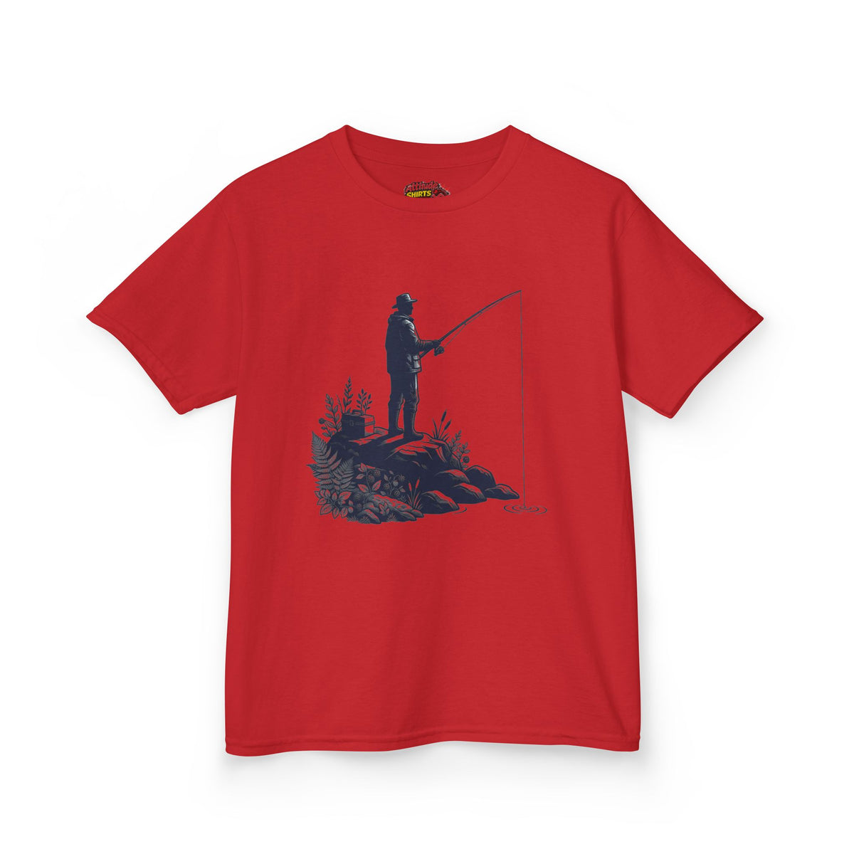 Color: Red | Fishing Kids Tee