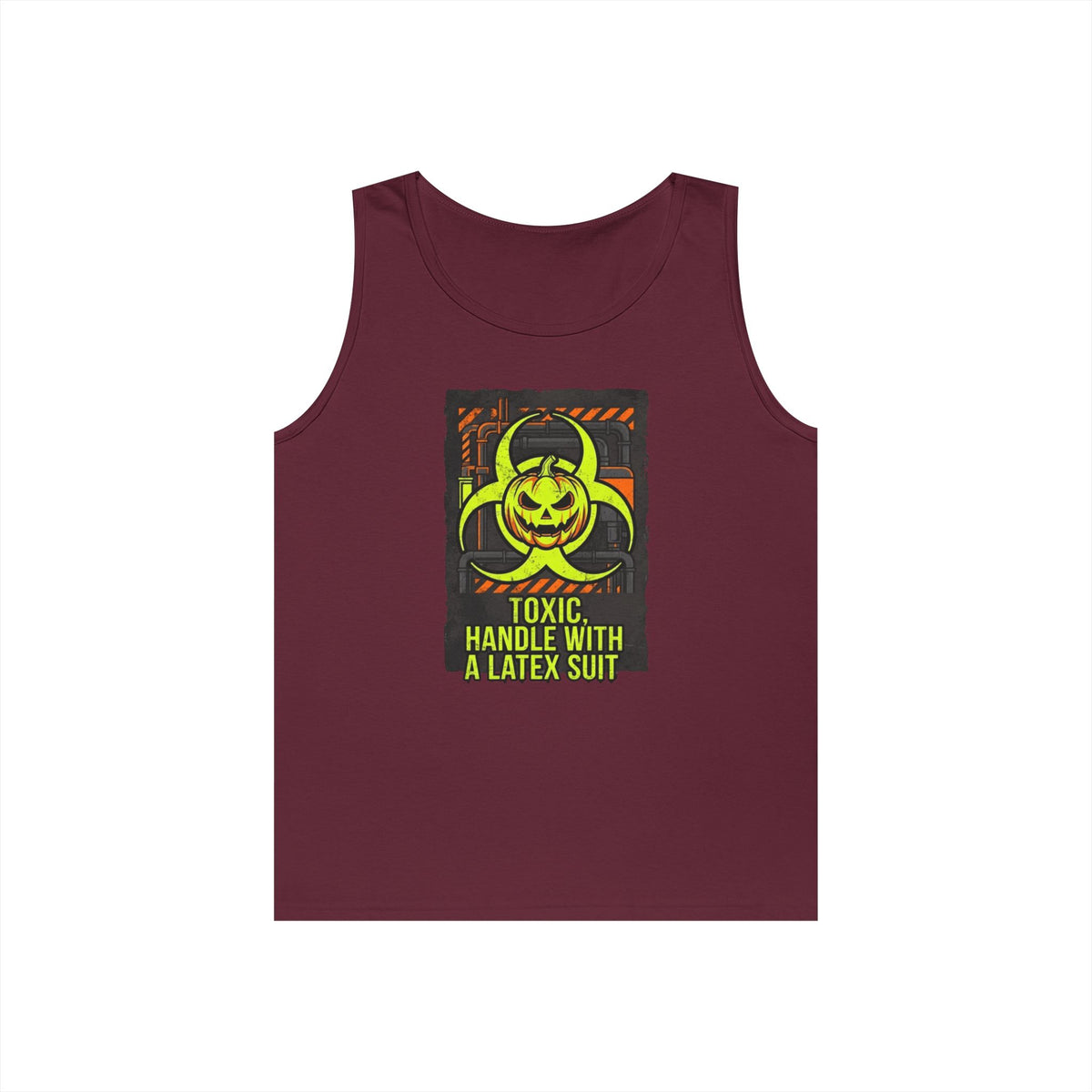 Color: Maroon | Toxic handle With Latex Tank Top