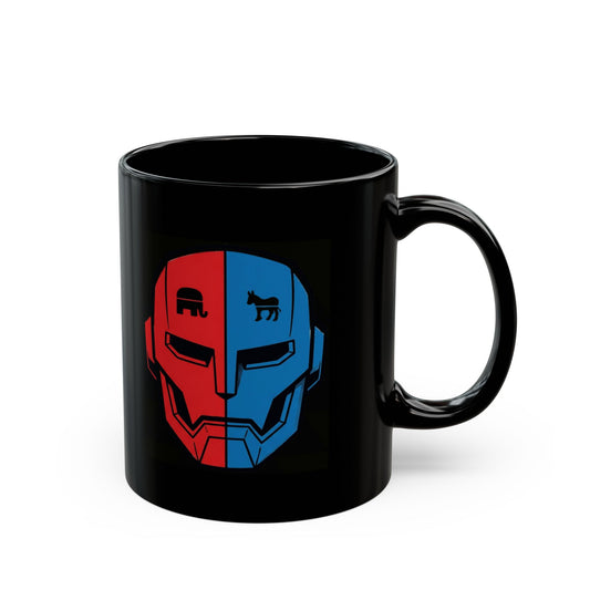 "My AI Has Opinions" Black Ceramic Mug — Graphic