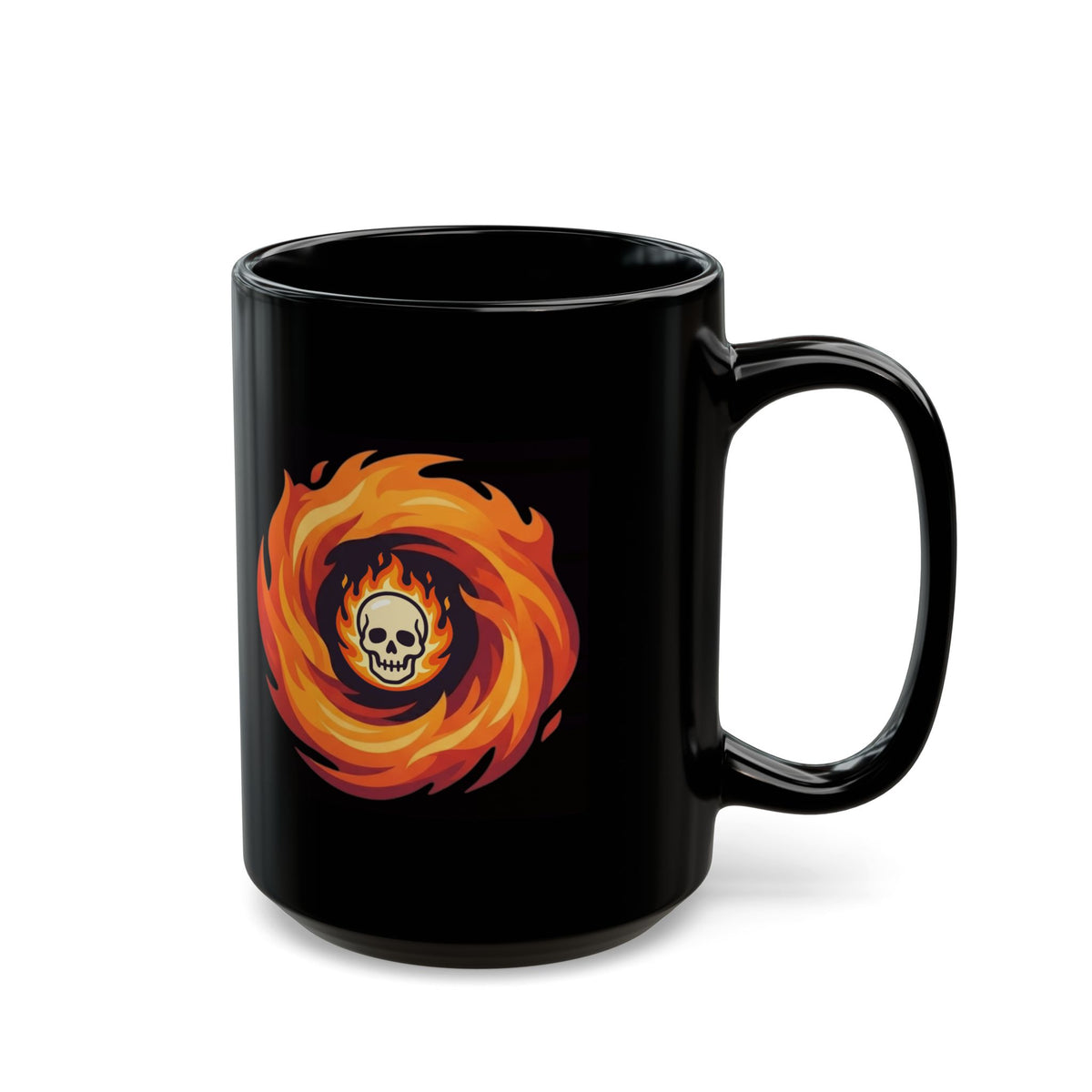 "Hellfire" Black Ceramic Mug