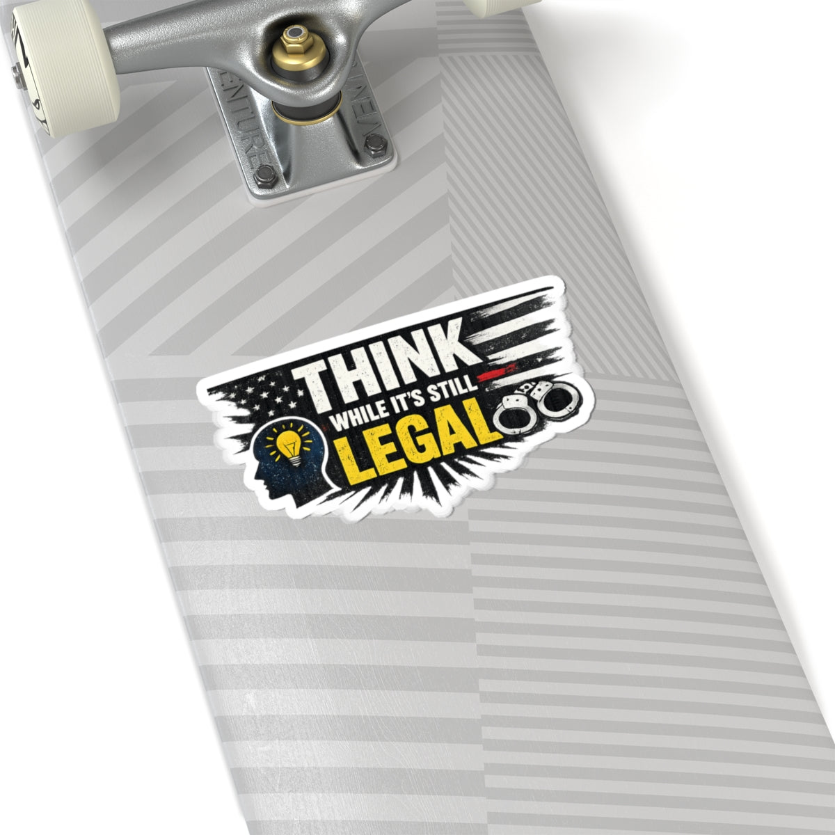 Think (Apparently It's Revolutionary) | Kiss-Cut Sticker — AttitudeShirts