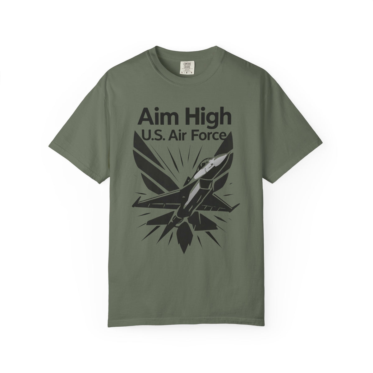Color: Moss | Aim High Unisex Garment-Dyed T-shirt