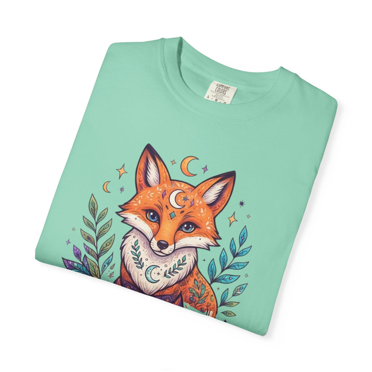 "Hippy Fox" Unisex Garment-Dyed Tee