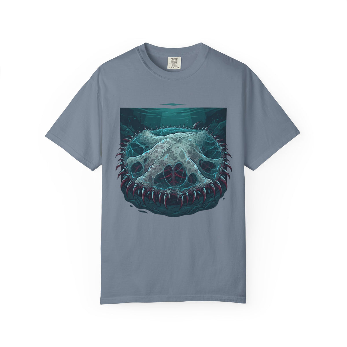 Color: Blue Jean | El Cuero-The Hide (South American Folklore) Unisex Garment-Dyed Tee
